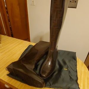 Fendi Zucca Rain boots